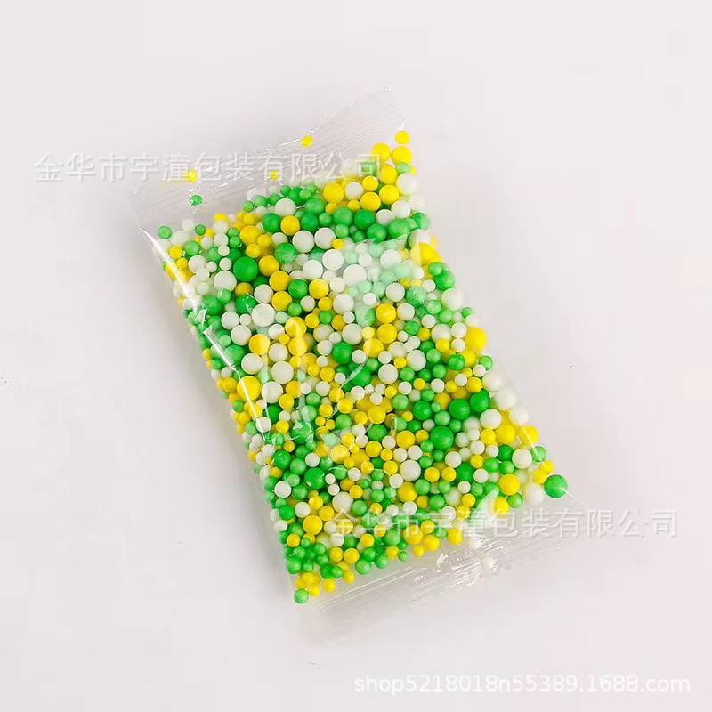 Manufacturer Customized Small Bag Colorfulful Macaron Foam Ball White Solid Foam Particles Handmade DIY Gift Box Material