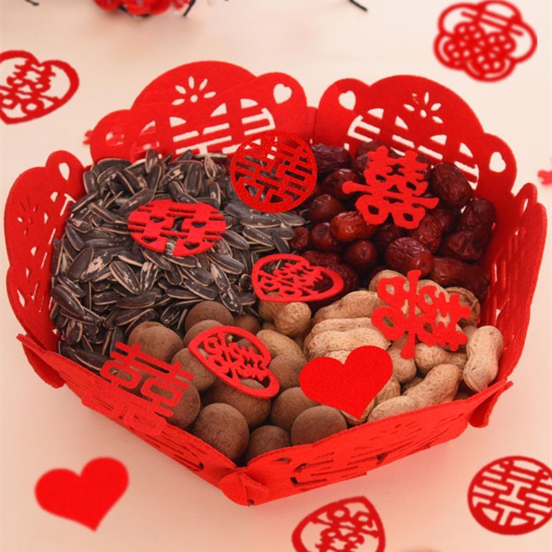 Wedding Bed Decoration Mini Hand-Thrown Happy Words Wedding Room Decoration Creative Wedding Fruit Plate Happy Stairs Small Happy Words