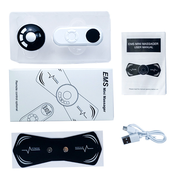 Portable Waist Massager Electric Mini Massage Smart Ems Pulse Massage Patch Mini Cervical Spine Massager