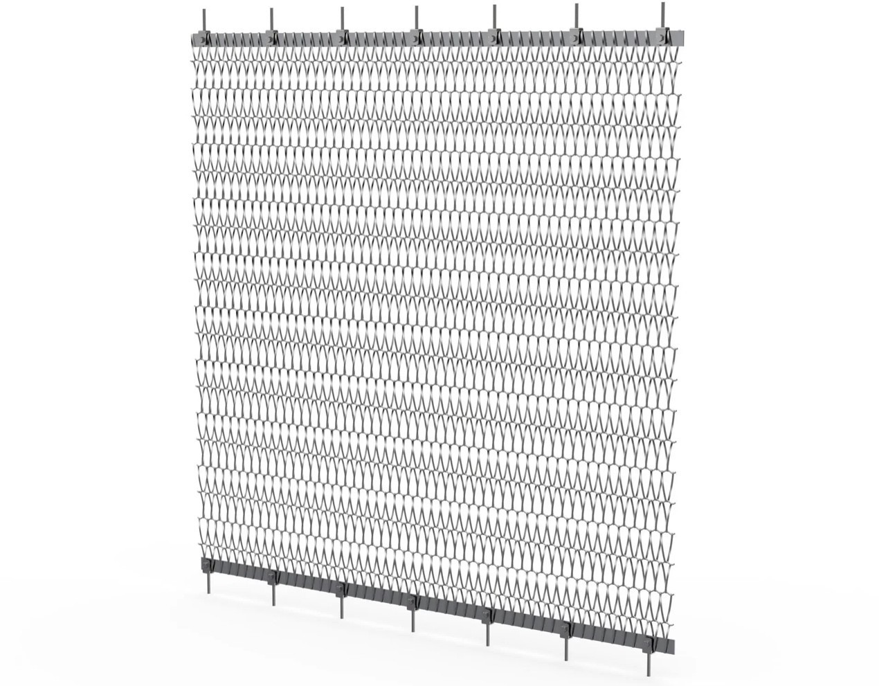 Metal Woven Decorative Mesh Hotel Restaurant Screen Partition Stretched Metal Stainless Steel Mesh Curtain Wall Mesh Manufacturer