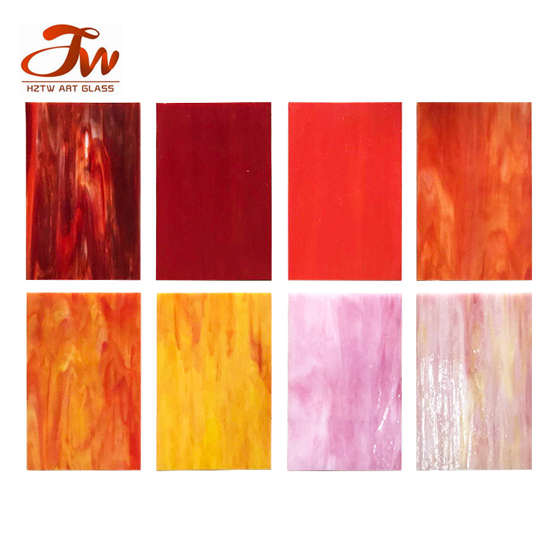 Цветное стекло красного цвета для церкви цветное стекло Тиффани красная серия цветного стекла
