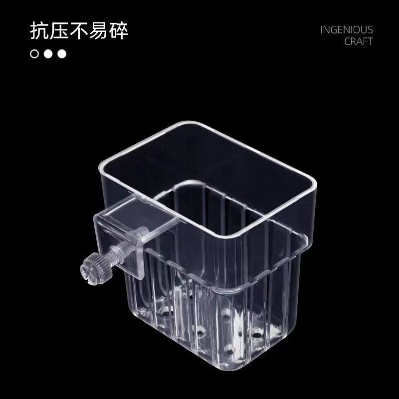 New Hollow Wall-mounted Translucent Hydroponic Basket Thickened Green Plant Fish Tank Household Planting Basket Maintenance Optimization recommend