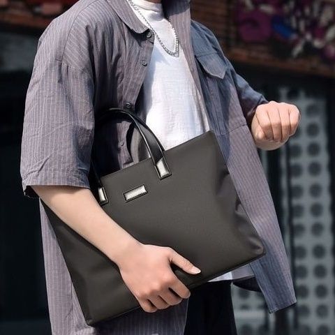Hand-Held Briefcase for Men and Women for Business Outings, Simple and Versatile, Single Shoulder Crossbody Bag for Men and Women, Men's Briefcase Wholesale