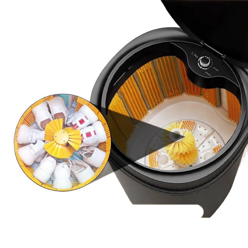 Fully Automatic Shoe Washing Machine, Dormitory Shoe Cleaning Magic Device, Washing and Drying Integrated, Small Professional Shoe Brushing Machine with Silent Design