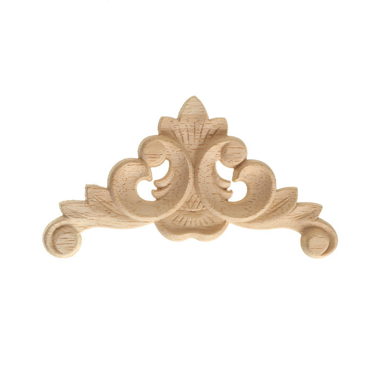 Dongyang Wood Decal Wood Carved Solid Wood Corner Flower European Style Home Decoration Small Decal Door Cabinet Bed Decorative Sticker