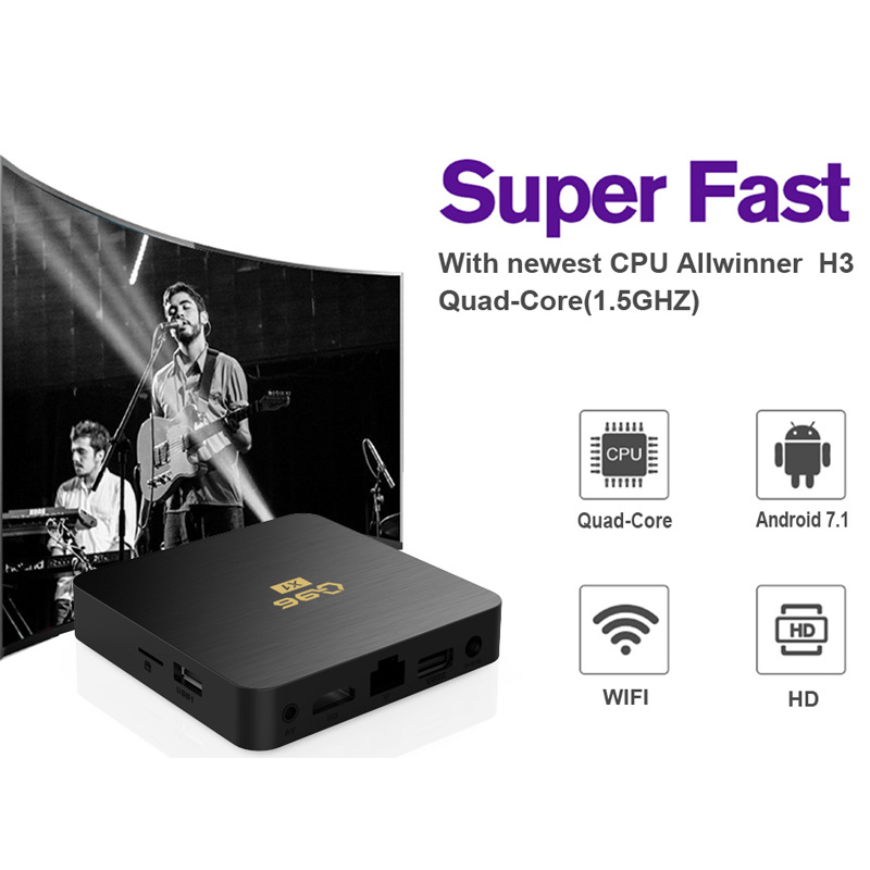 Q96 X1 Network TV Set-top BOX Network Player 4K Digital Video TV BOX Foreign Trade TV BOX