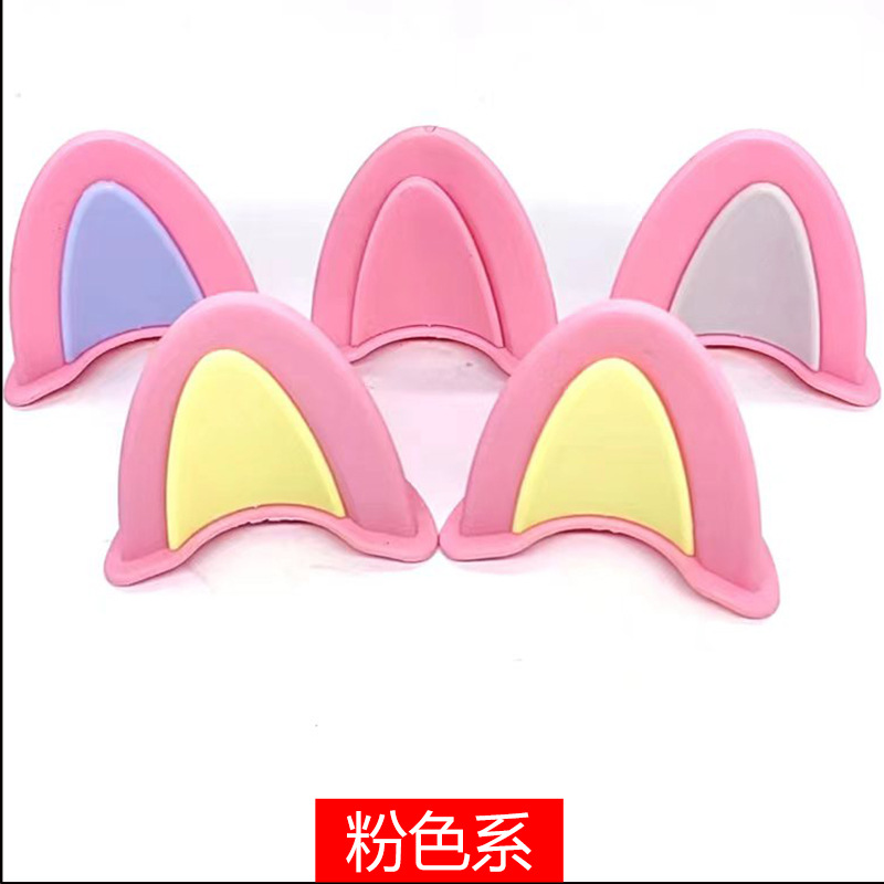 Helmet cat ears decoration electric car decorative stickers cute girl helmet decoration children's helmet Princess cat ears