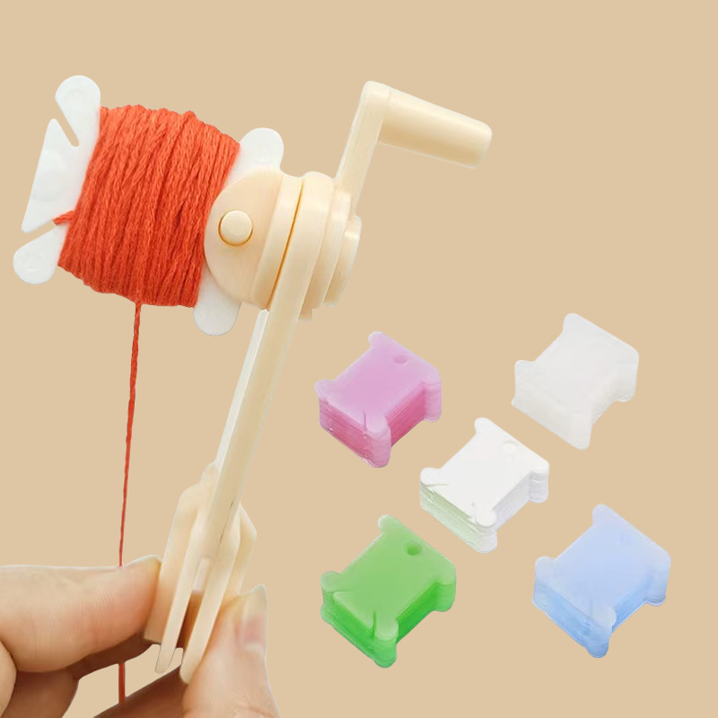 Cross Stitch Thread Winding Board, Embroidery Thread Winding Board, Embroider Tool Accessories, Plastic Transparent Winding Board