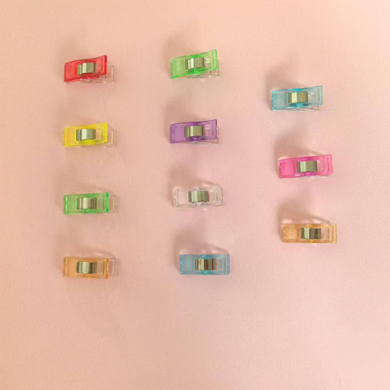 Cross-Border Hot-Selling Patchwork Sewing Clips, Colorful Hemming Clips, Small, Medium and Large Clips, Ax Clips, Plastic Clips, Ready for Supply