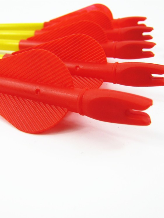 Bow and Arrow 8mm Arrow Feather and Arrow Tail Integrated Plastic Jacket Traditional Recurve Straight Pull Scenic Park DIY Archery Accessories