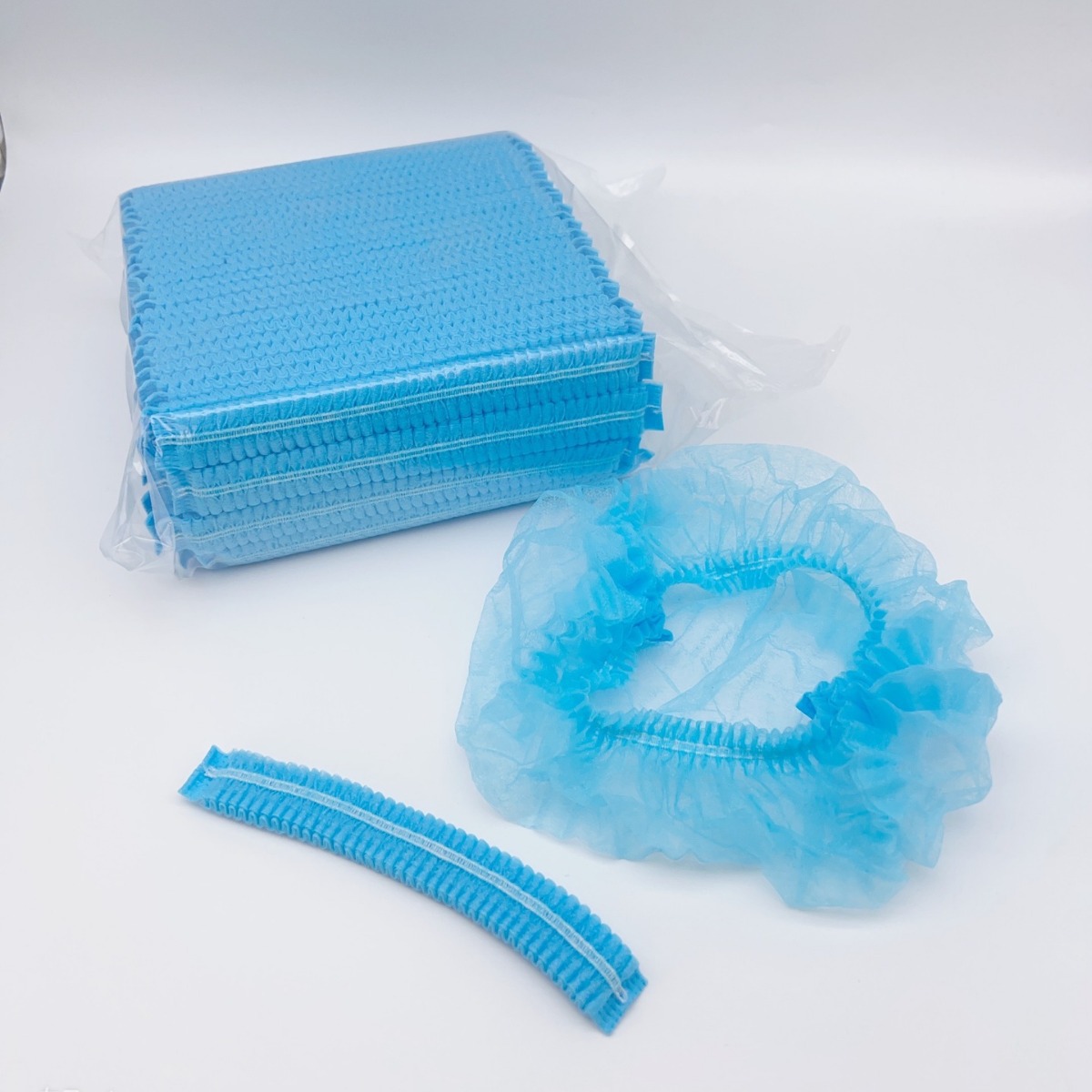 Disposable hat headgear non-woven hat kitchen cap food factory hair net cap workshop dustproof breathable strip cap