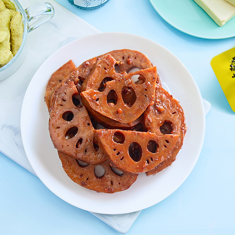 Zhou Heiya marinated lotus root slices 160g marinated lotus root vegetarian net red snack snack snack snack food