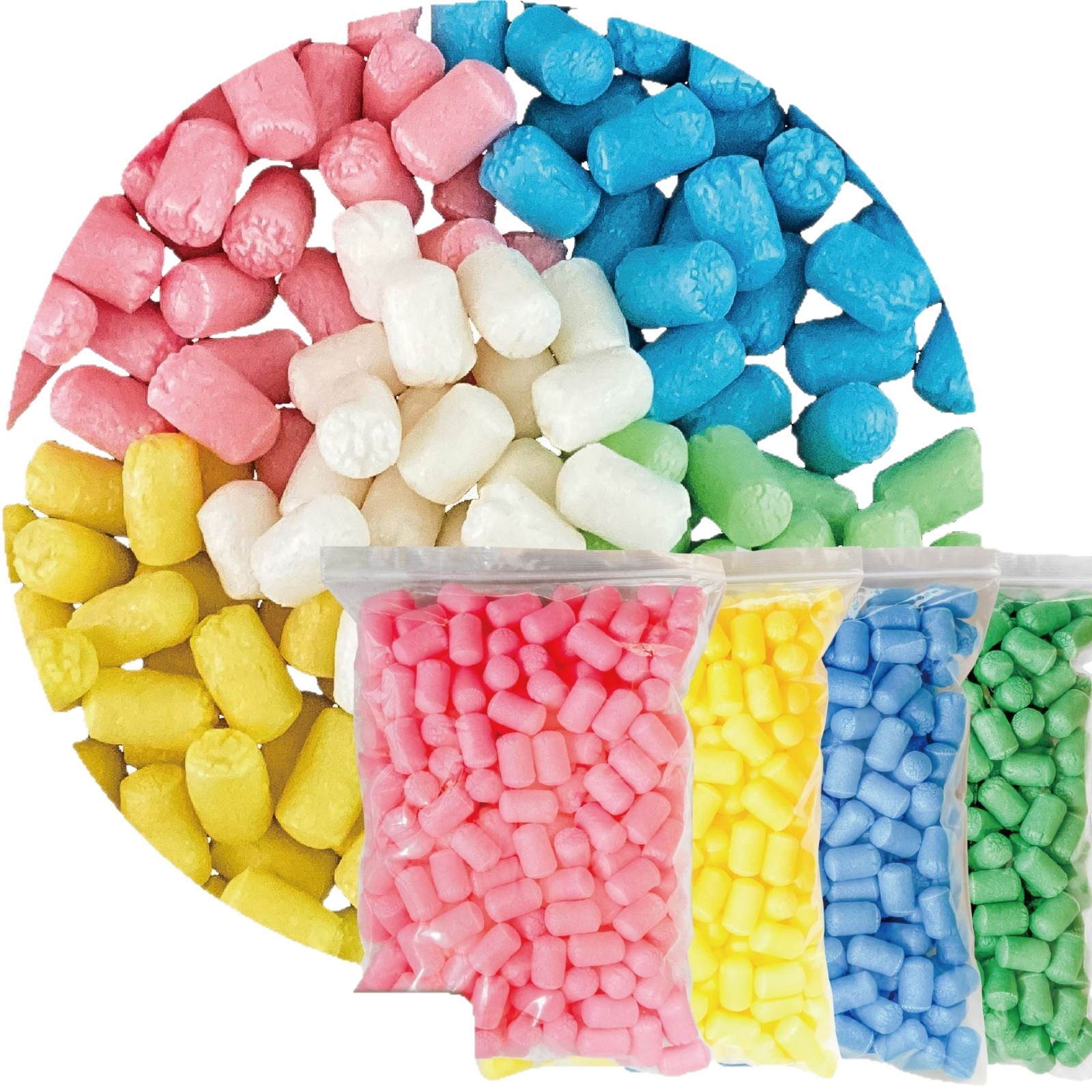 A variety of colors optional starch foam particles fully degradable foam particles buffer foam cotton gift box environmental protection fast