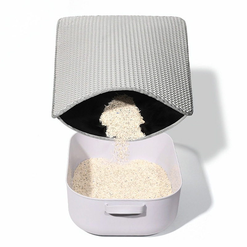 Cat Litter Mat Double-Layer Extra Large Anti-Bring Out Cat Litter Box Mat Filter Anti-Splash Leakage Sand Control Mat Cat Supplies