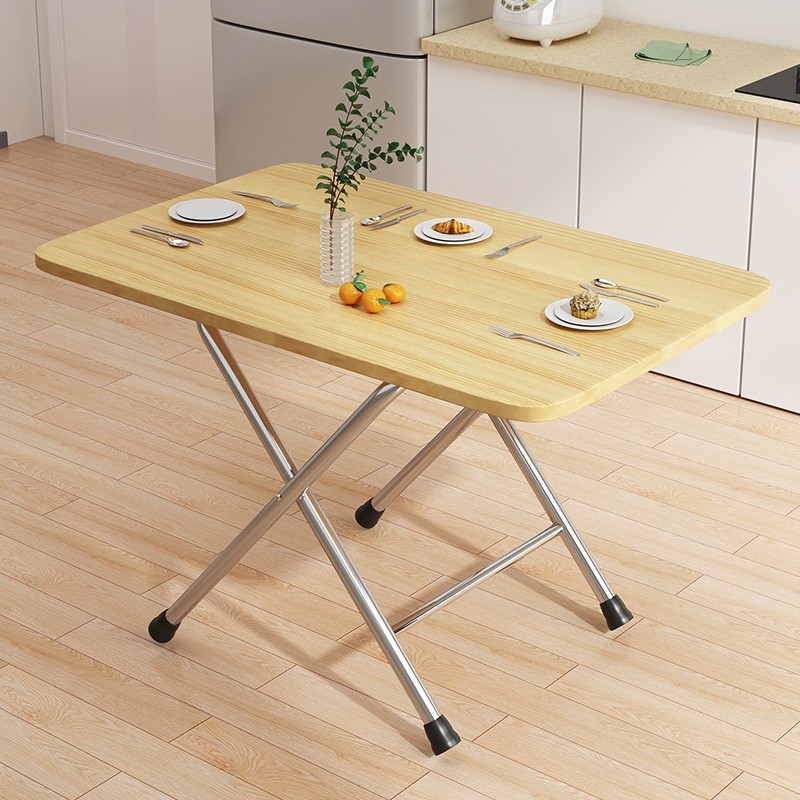 Sanmeng Small Table, Foldable Dining Table for Home Use, Suitable for Small Apartments, Rental Houses, Outdoor Stalls, and Dining; Foldable for Outdoor Use