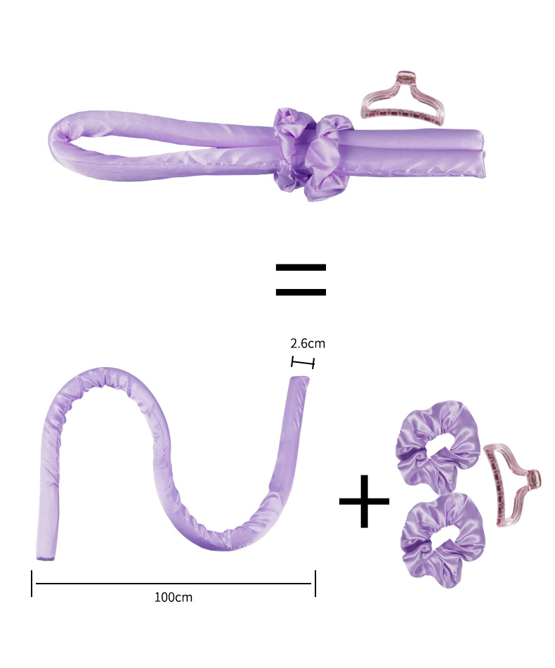 Factory wholesale cross-border with Clip No heat lazy curling iron sponge foam sleep curling iron large intestine hair ring