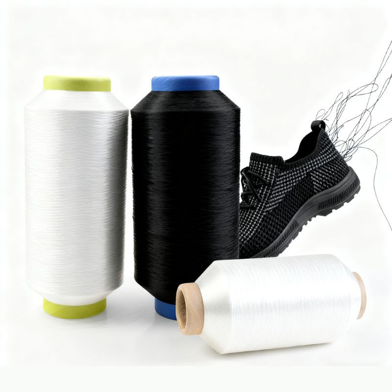 Nylon Hot Melt Yarn Hot Melt Filament Nylon Low Melting Point Filament Styling Filament 3D Shoe Upper Fly Weaving Anti-Uv Functional Yarn Factory
