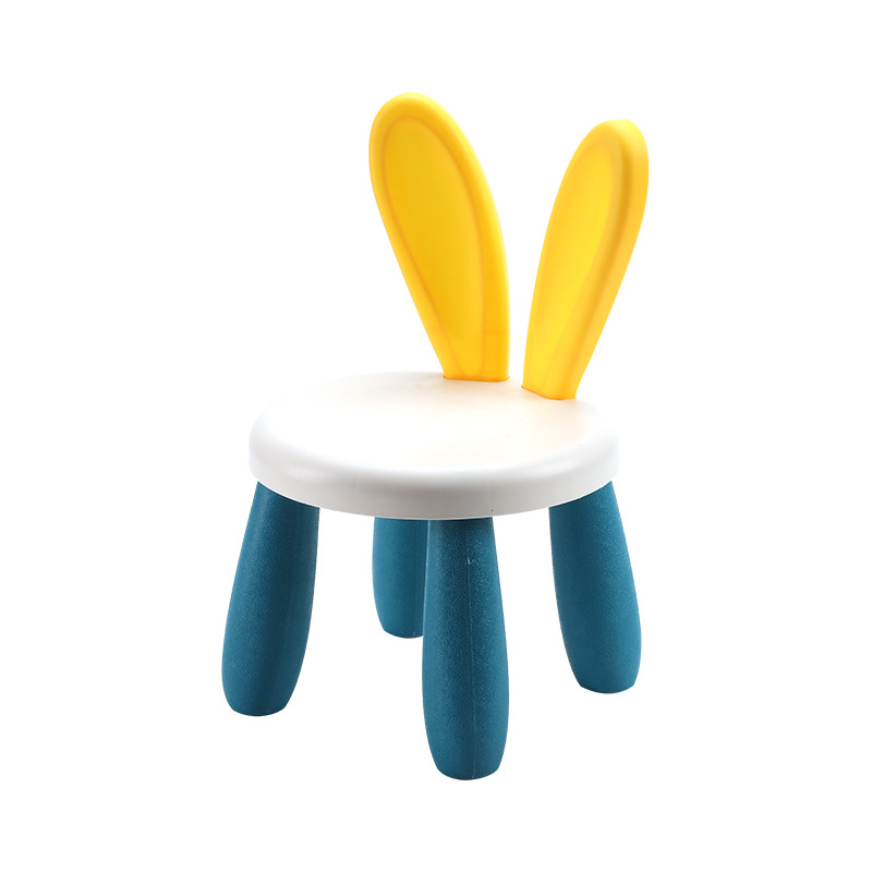 Baby household bunny stool chair seat toy boy plastic building block table Strong durable low stool wholesale
