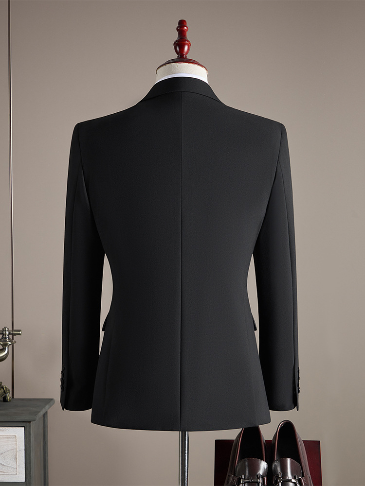 Groom's Wedding Double-Breasted Business Suit Men's Suit Classy Versatile Fashion Slim Professional Formal Wear Classy Suit