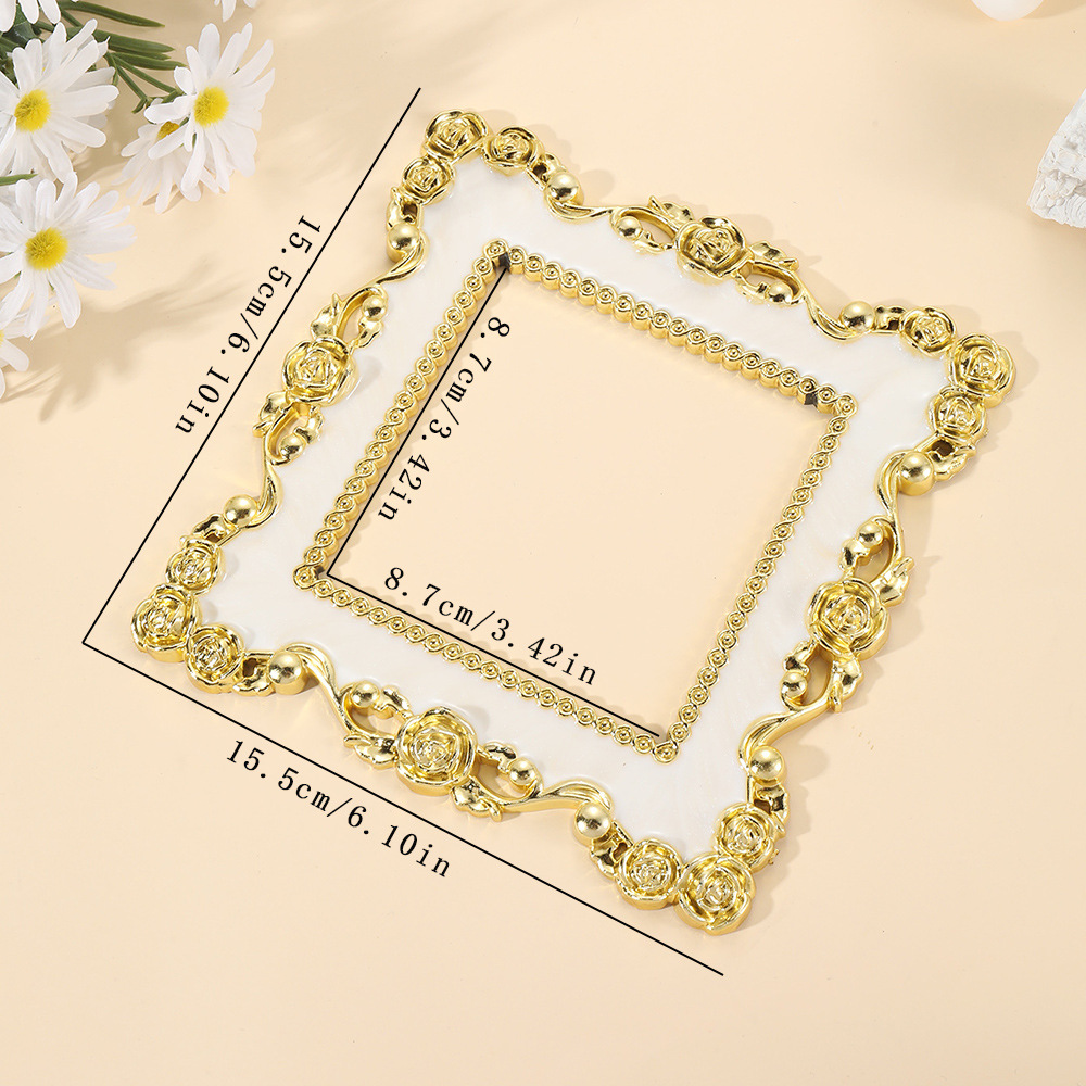 New Rose Pattern Switch Sticker 2043 European Resin Socket Protective Cover Living Room Wall Decorative Switch Cover