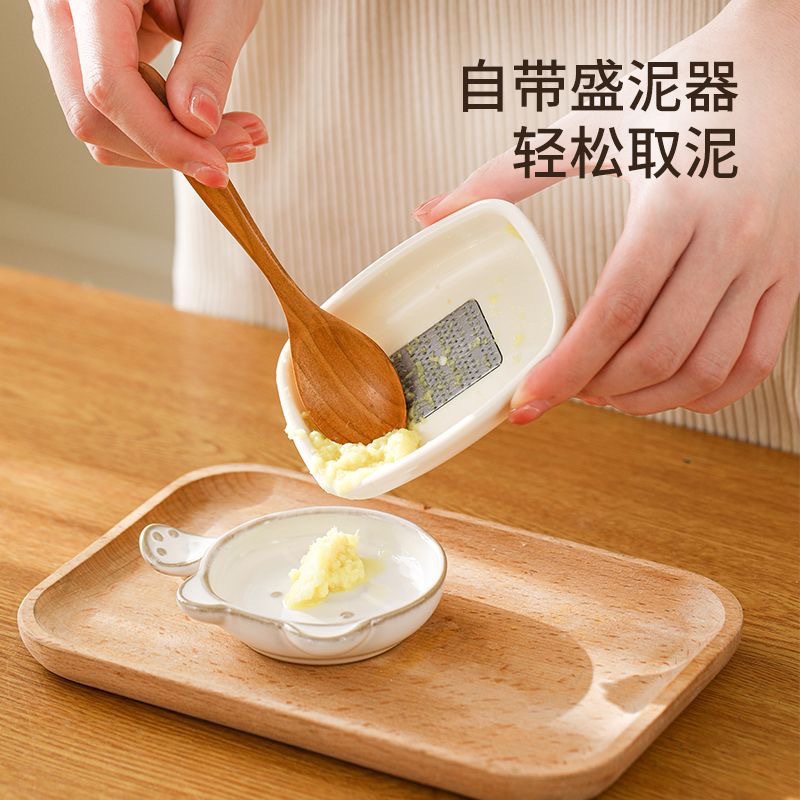 Cross-Border Wholesale Garlic Grinder Household Manual Ginger Paste Wasabi Mustard Artifact Kitchen Ginger Juice Grinding Gadget