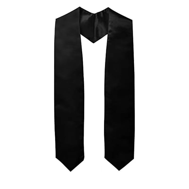 Factory Direct Sales Graduation Season Ribbon Ceremonial Shoulder Strap Solid Color Graduation Ceremonial Ribbon Honor Award Shawl Tassel Gold Stamping