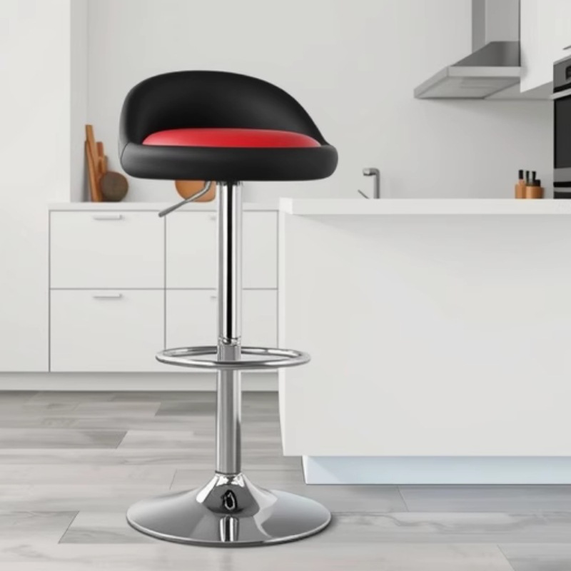 Bar Chair Lifting High Stool Modern Simple Bar High Chair Mobile Phone Store Backrest Stool Household Simple Bar Chair