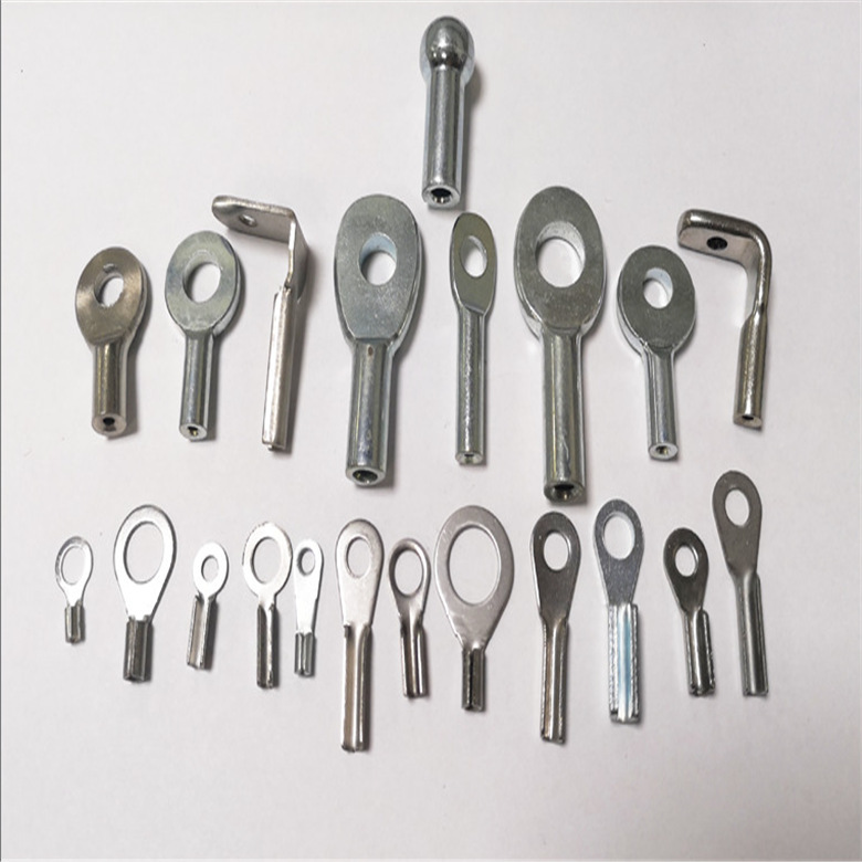 Pressed Steel Wire Rope with Colored Coating, Processed Die-Cast Stainless Steel Fish-Eye Terminal, Lifting Rope, Pull Rope, Stainless Steel Wire Rope