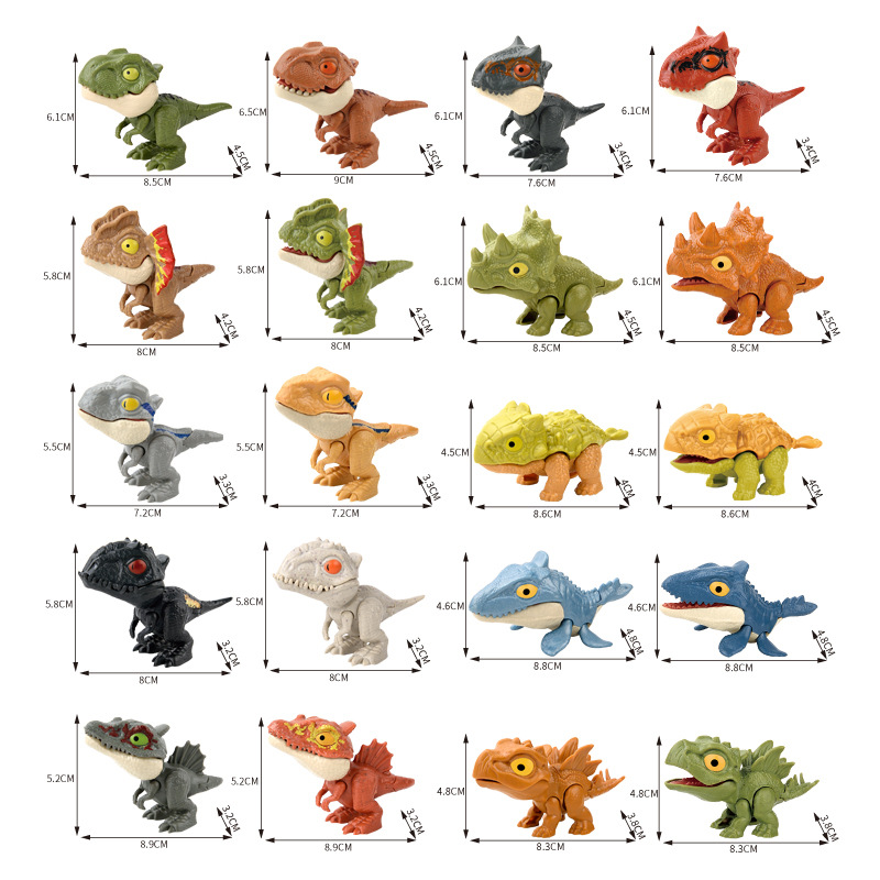 Cross-border New Explosions Children's Educational Finger-biting Dinosaur Toys suit Finger-biting Dinosaur Small Animal Blind Bag Blind Box