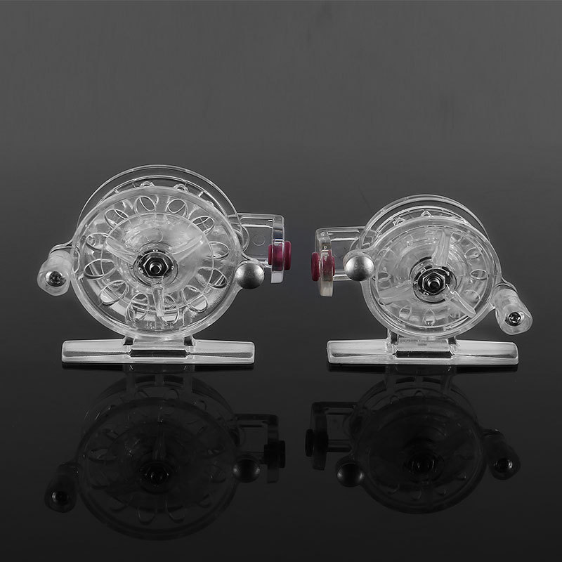 Ice Fishing Wheel Winter Fishing Wheel with Discharge Small Plastic Metal Axis Fishing Line Wheel Ultra-light Front Hit Rod Modified Fish Wheel
