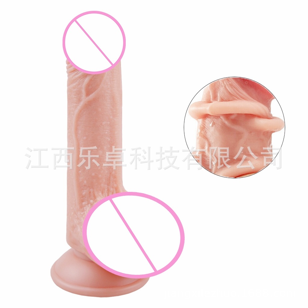 Adult Products, Female Utensils, Masturbation, Fun Processing, Oem, Classy Leather Sliding Tpe Artificial Penis, Foreign Trade