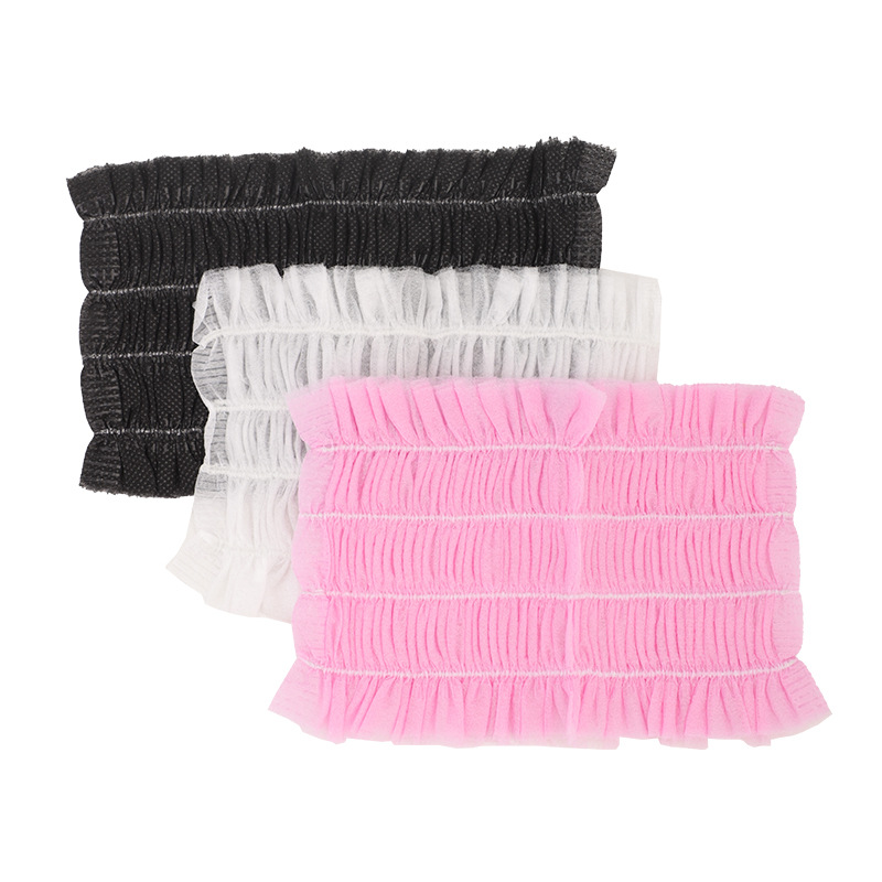 Disposable Hair Band Non-Woven Fabric Headband Face Wash Headscarf Hair Hoop Beauty Spa Set Velcro
