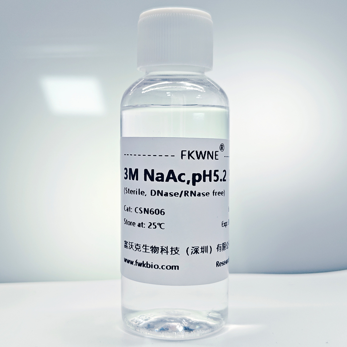 3m Sodium Acetate/Sodium Acetate Solution Ph5.2 3m Naac Sterile for Scientific Research Experiments Fowork Bio