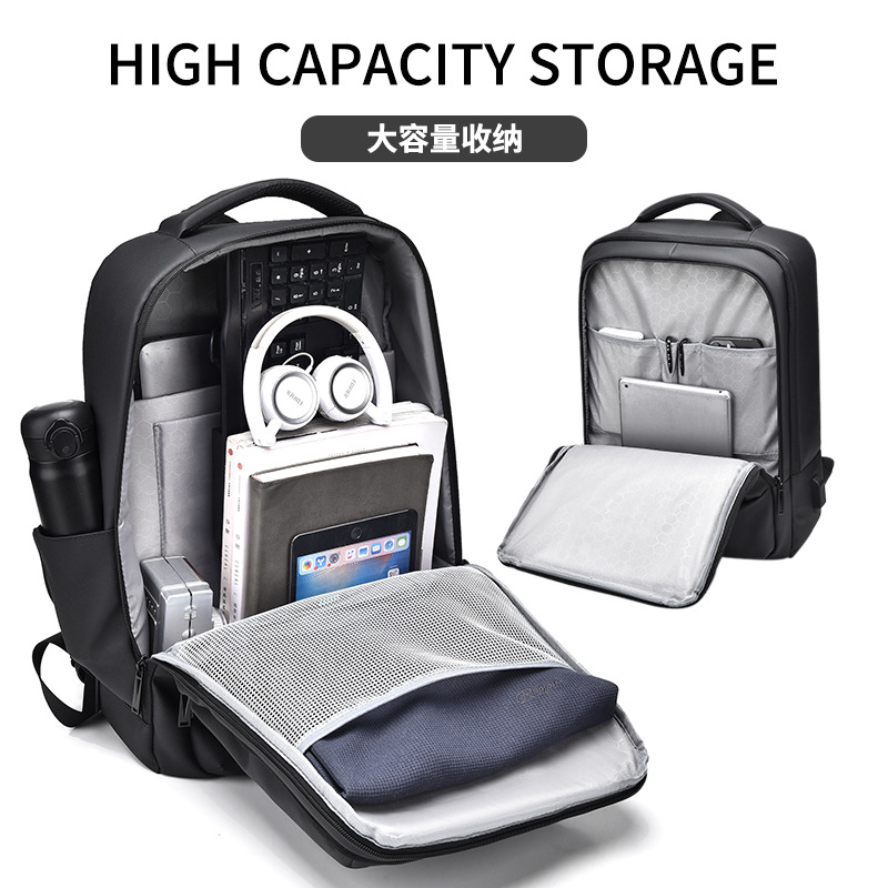 Cross-Border Business Men's Backpack, Fashionable Travel Women's Backpack, High-End Commuter Computer Bag, Lightweight Backpack