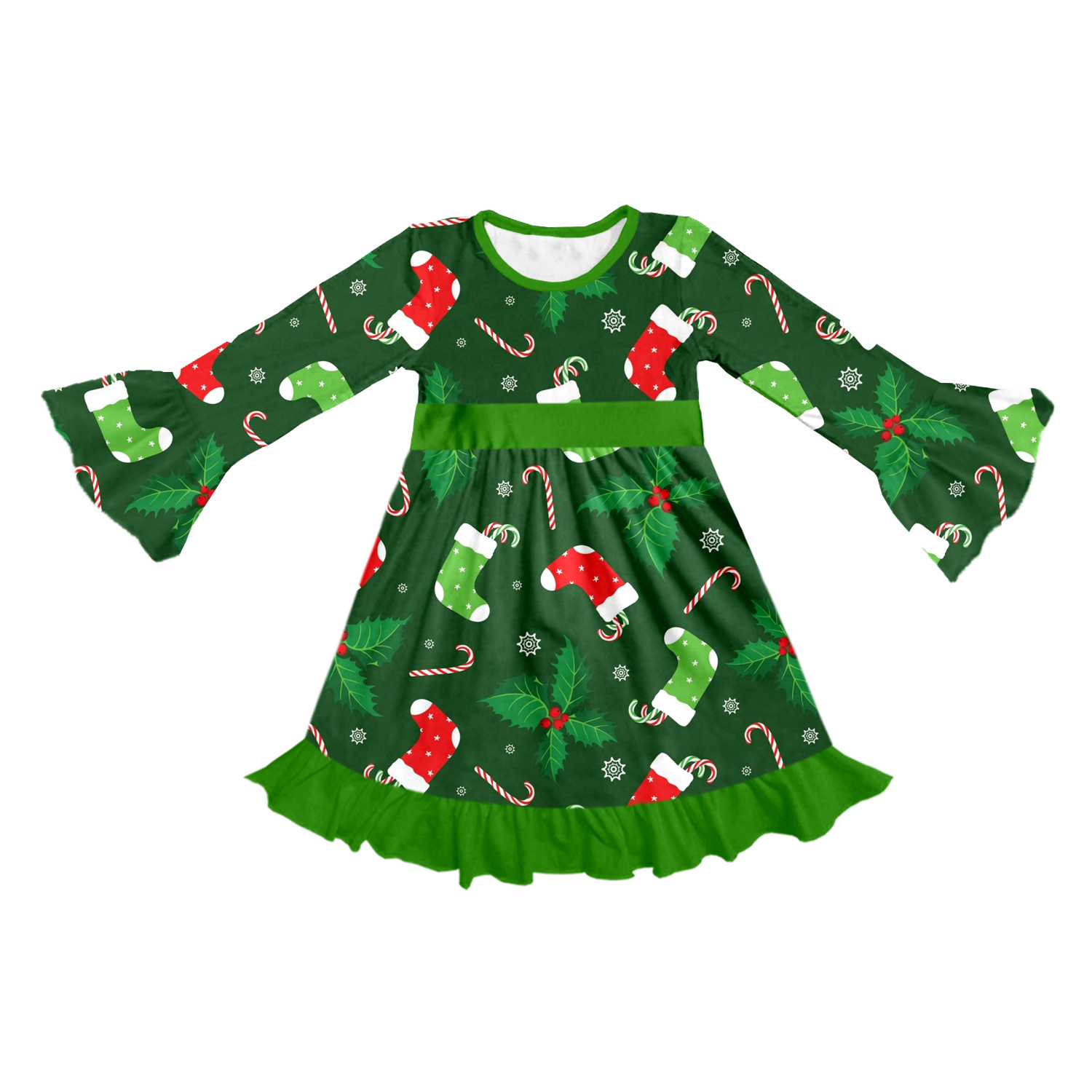 Boutique Foreign Trade Children's Clothing Printed Children's Cute Creative Customized Autumn Nightgown
