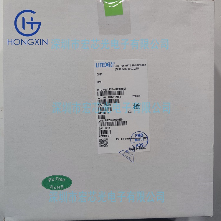 Ltst-C190Kfkt 0.8mm Thickness Power 75Mw Colorless Transparent Lens Luminous Intensity 90Mcd