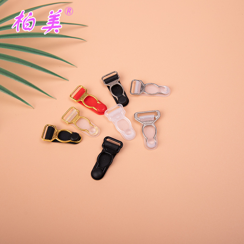 Underwear garter buckle 12MM plastic gourd buckle halter bra non-slip belt in stock wholesale adjustable buckle accessories