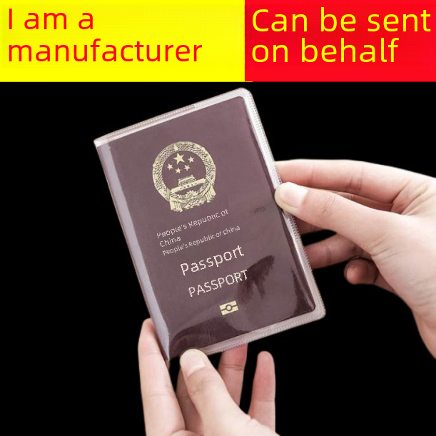 Korean Travel Transparent Bag Waterproof Frosted Passport Bag Protective Cover Travel Multi-Functional Folder Couple Id Cover Leather