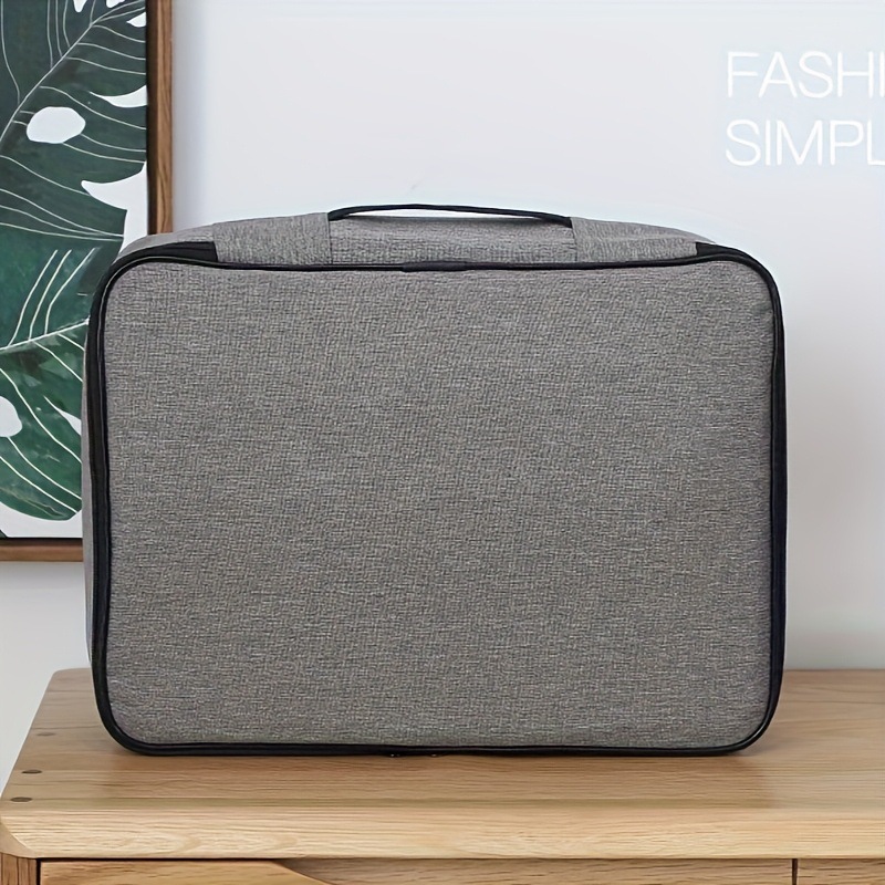 2026 New Cross-Border Dropshipping a File Storage Bag with Lock Waterproof File Bag Office Large