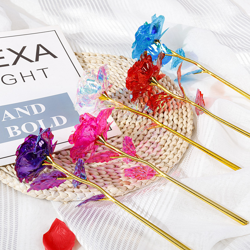 24k gold foil rose Tanabata to send his girlfriend a single carnation to send teachers gold shop activities with hand gift batch