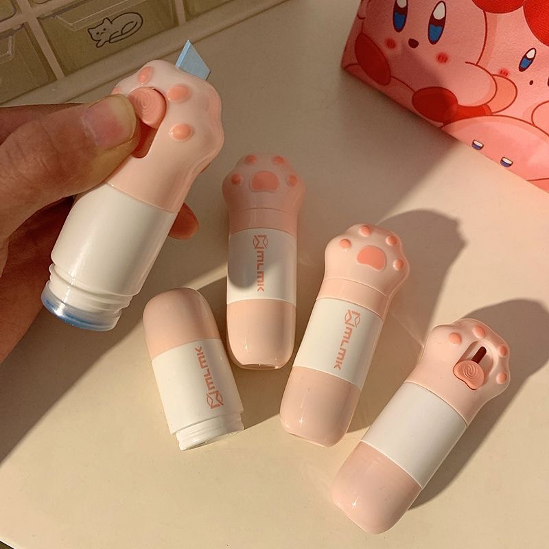 Express single information elimination artifact cute cat claw thermal paper correction liquid surface single coating pen to remove express knife