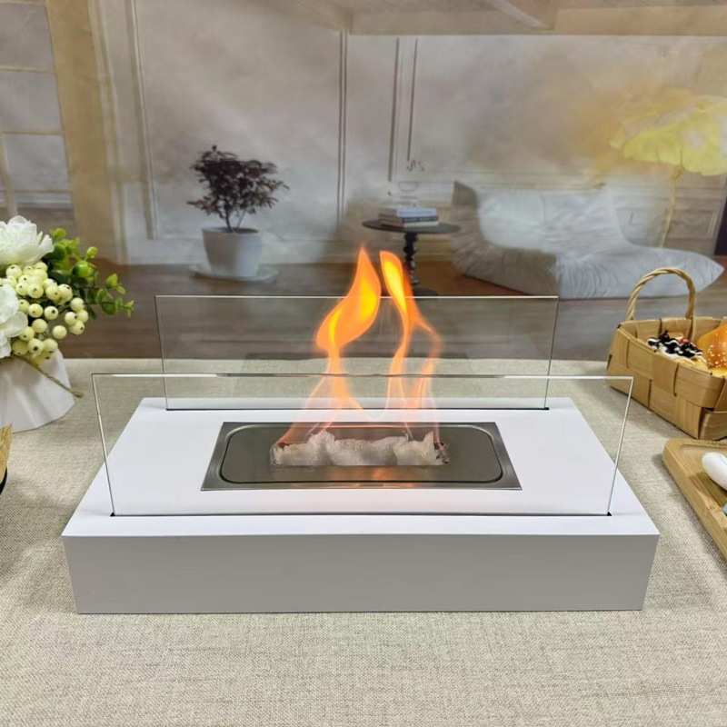 Alcohol Fireplace Outdoor Portable Small Stove Indoor Decoration Portable Desktop Real Stove Heating Atmosphere Real Fire Pit