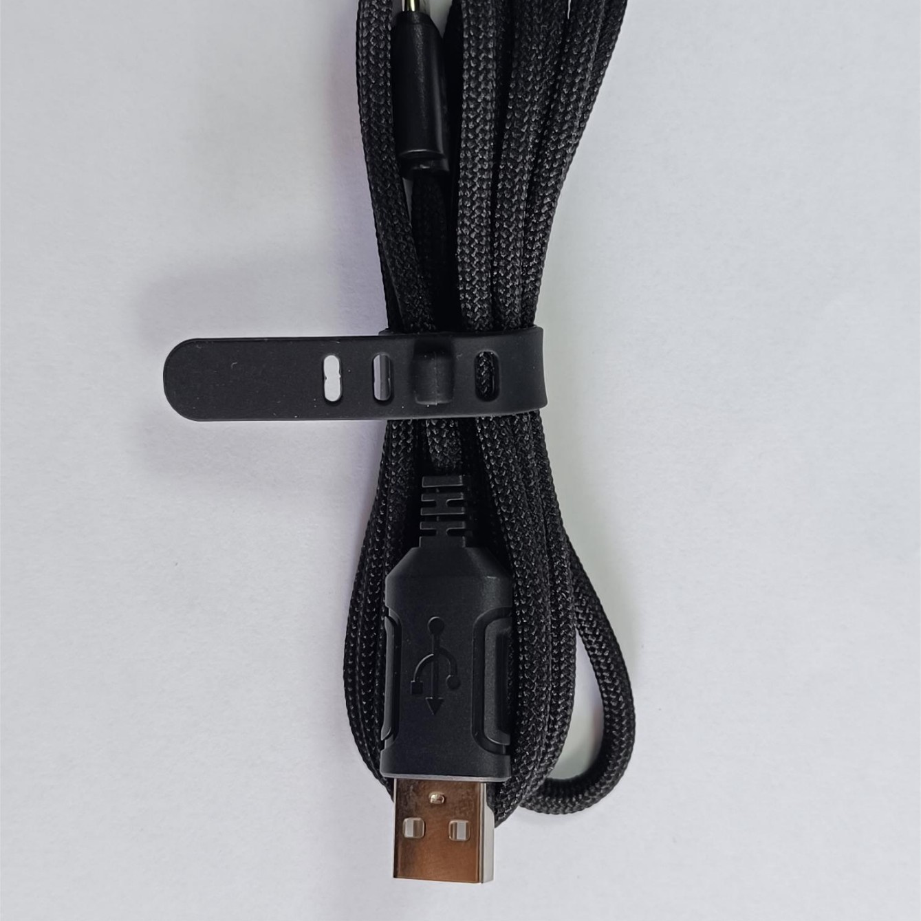 Universal Type-C Paracord Cable for Mouse and Keyboard, Data Cable with Elbow, Soft Magnetic Ring Shielding, Transmission Keyboard and Mouse Cable