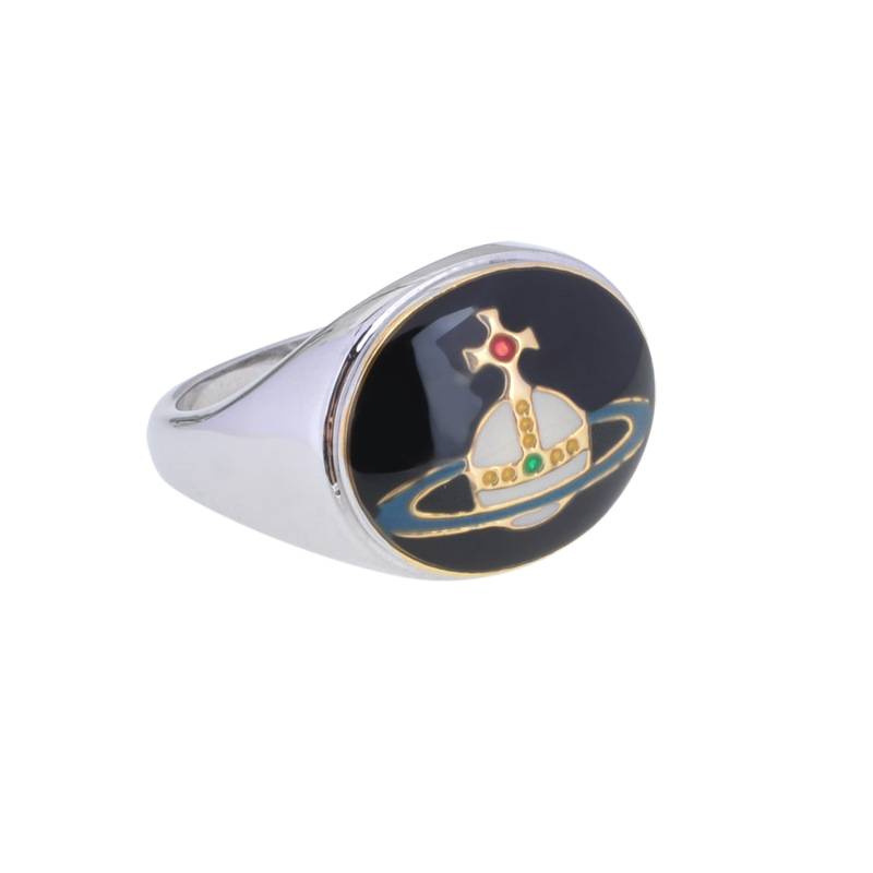 Empress Saturn Series Enamel Buckle European and American Fashion Light Luxury Saturn Ring Palace Retro Style Lacquer