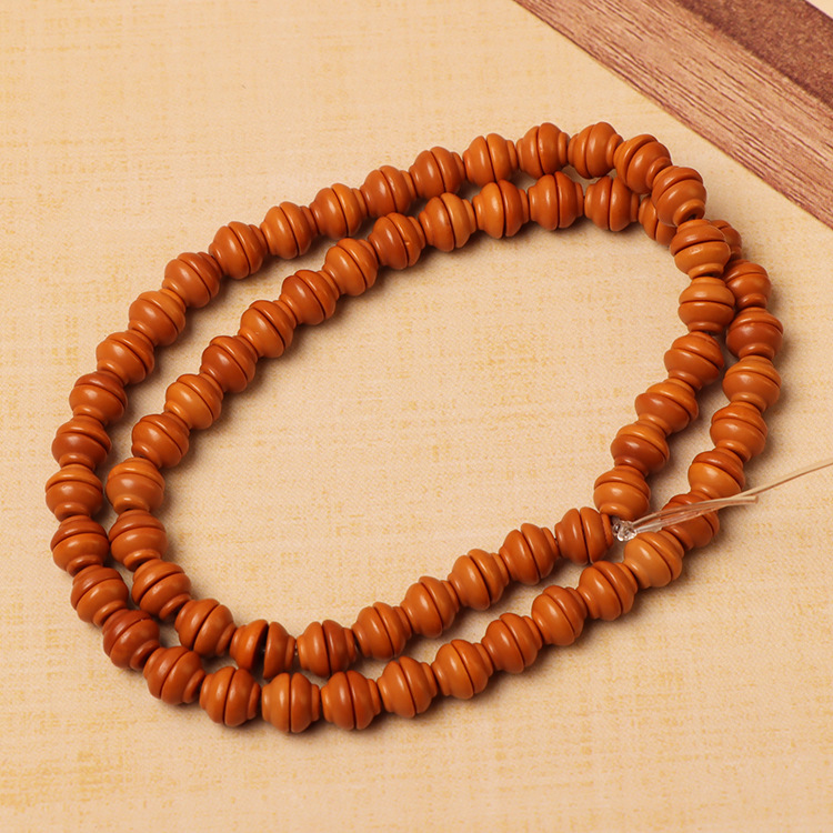 Boutique Olive Nuclear Golden Rice Bowl Cultural Play Bracelet DIY Jewelry Accessories Natural Olive Nuclear Necklace Keychain Accessories