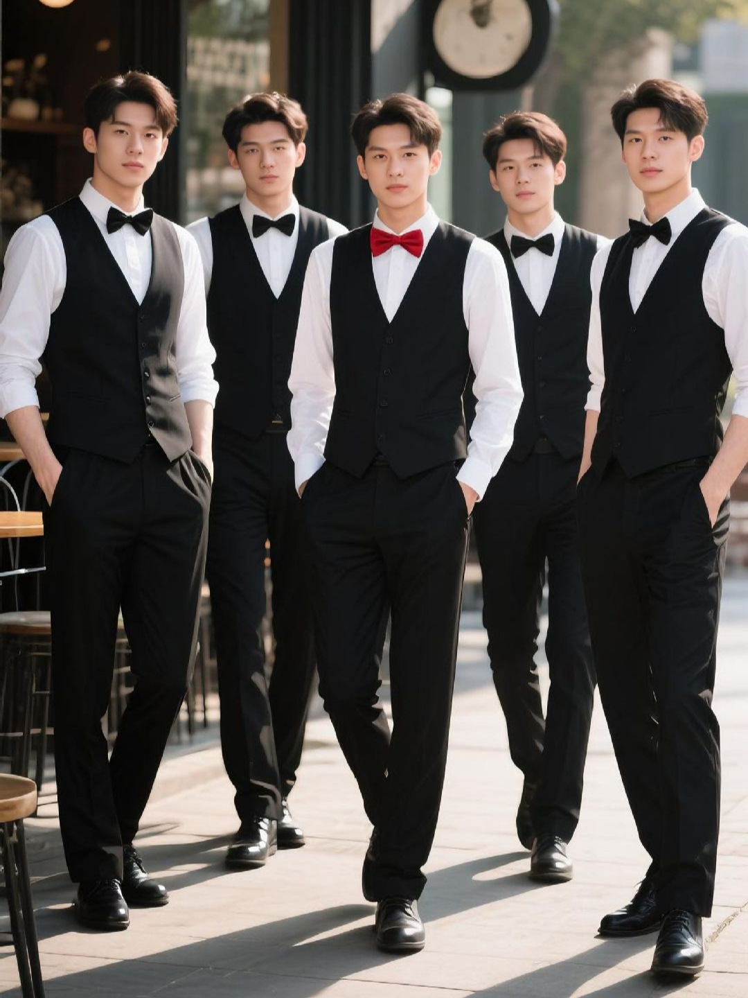 Groomsman Suit Vest Combination Three-Piece Men's Suit Vest Suit Business Work Clothes Choir Work Professional Wear