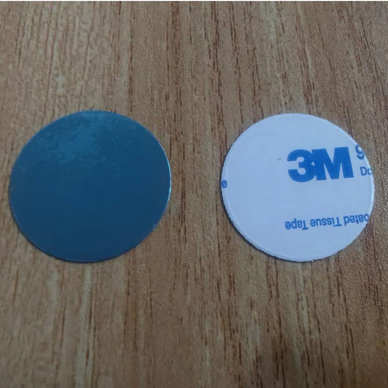 Magnetic Sheet Manufacturer Mobile Phone Holder Accessories Round Rectangular Sensor Light with Adhesive Silver Magnetic Patch Iron Sheet
