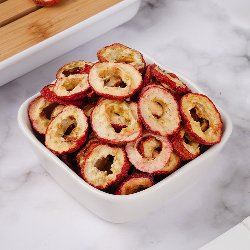 Source Manufacturer Wholesale Hawthorn Circle Dried Hawthorn Canned 80g Hawthorn Slices Soaked in Water Supports Oemodm Oem Customization