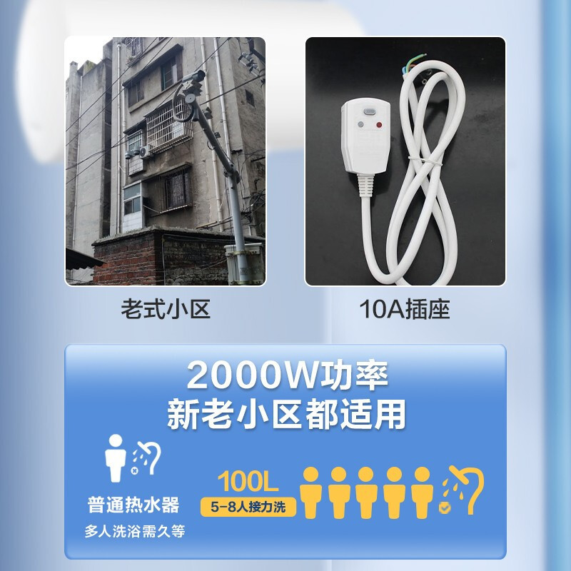 Midea Electric Water Heater F40-A20Ga2(H) F50-A20Ga2(H) F60-A20Ga2(H)80/100L