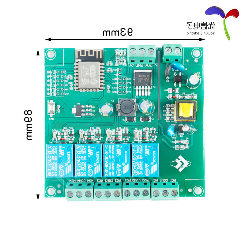 Esp8266Wifi Four-Way Relay Module Esp-12F Development Board Secondary Development Ac/Dc Power Supply